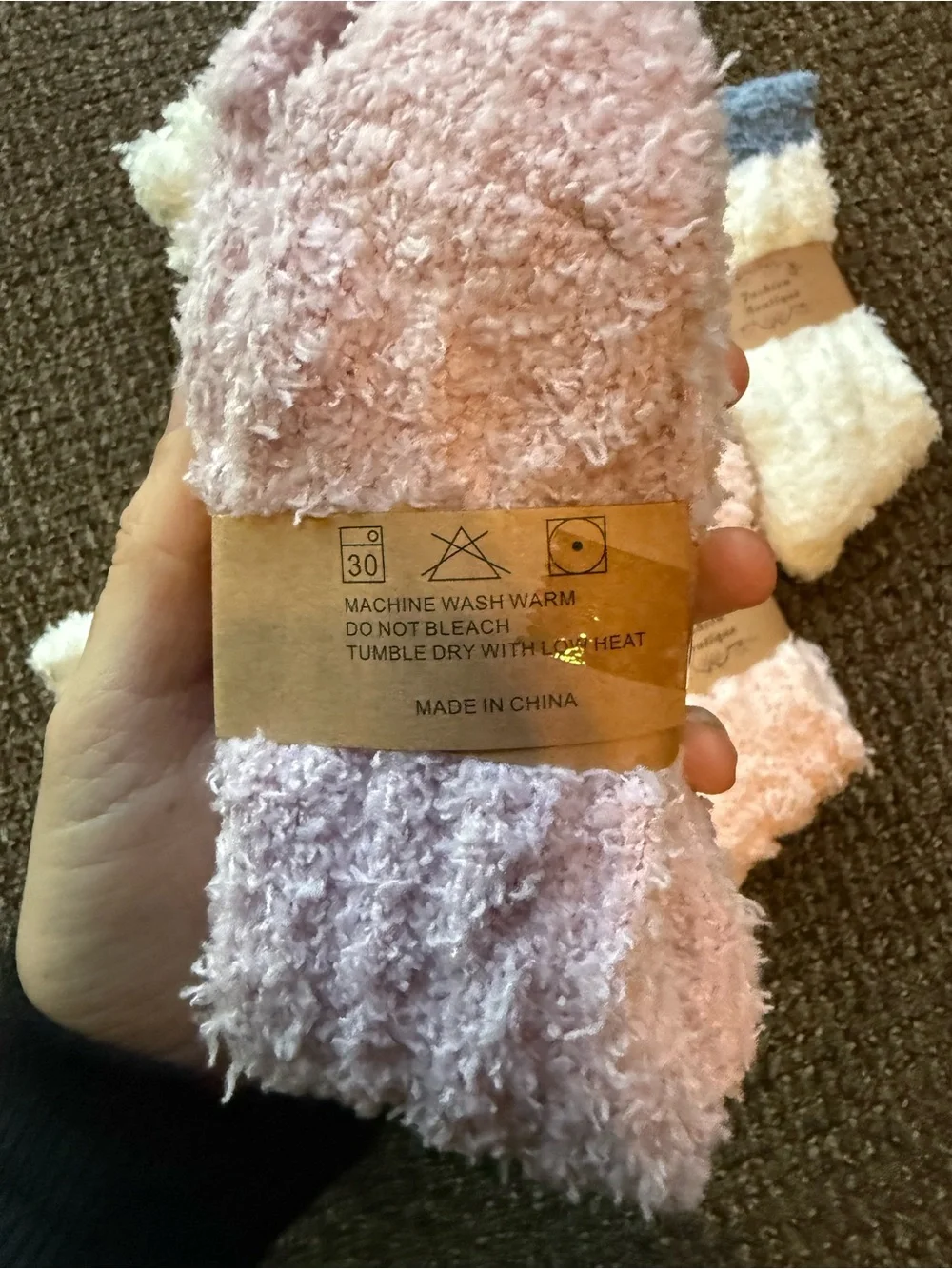 Plush Fuzzy Cozy Socks - Pastel Assorted